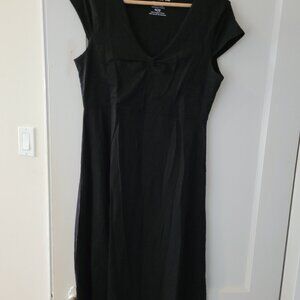 Toad&Co dress, black, size medium, v-neck